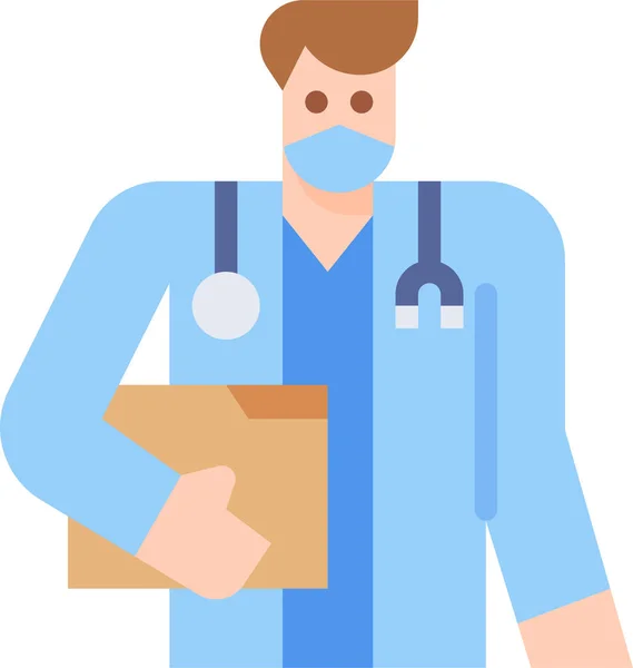 Health Avatar Doctor Icon — Stock Vector