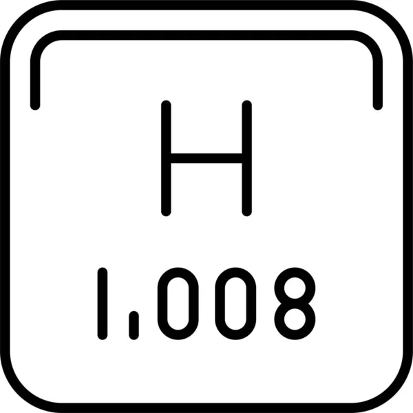 公式气体氢气图标 — 图库矢量图片