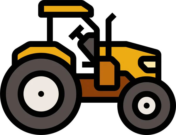 Ikona Rolnictwa Rolniczego Stylu Wypełnionego Zarysu — Wektor stockowy