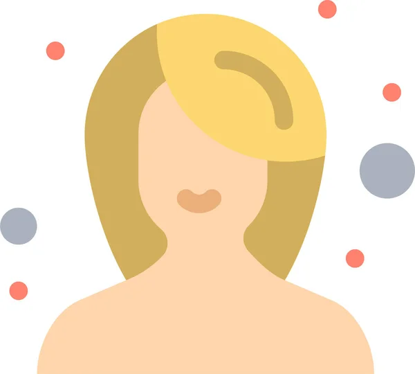 Beauté Icône Maquillage Féminin Dans Catégorie Avatar — Image vectorielle