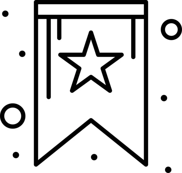 Lesezeichen Favorit Verwendetes Symbol — Stockvektor
