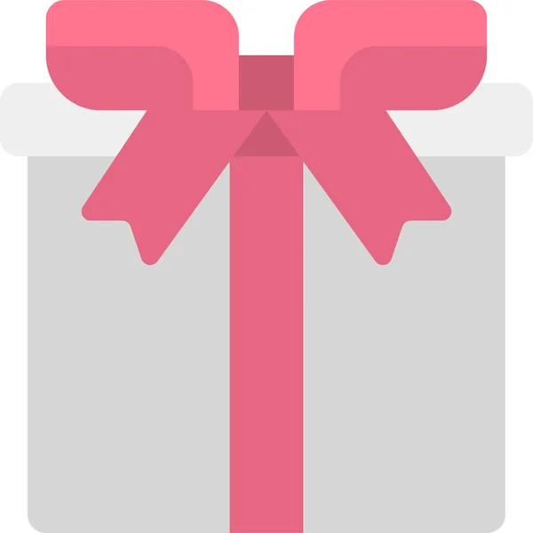 Premio Icono Regalo Digital Estilo Plano — Vector de stock