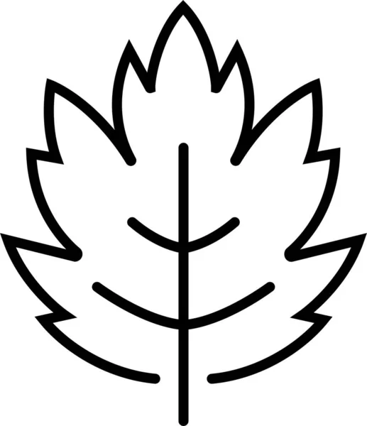 Autumn Environment Leaf Icon — 스톡 벡터