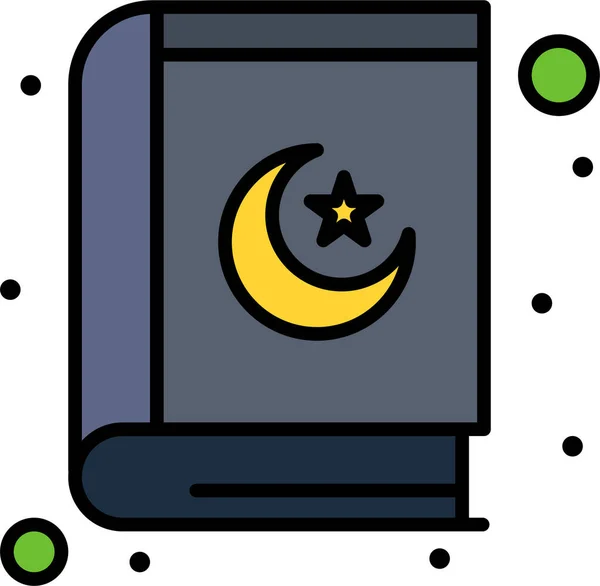 Buch Islam Religion Icon Ramadaneid Kategorie — Stockvektor