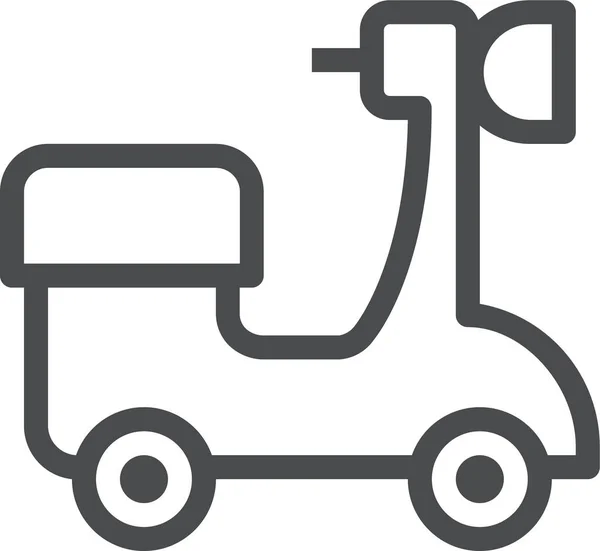 Ícone Transporte Scooter Ciclomotor Estilo Esboço —  Vetores de Stock