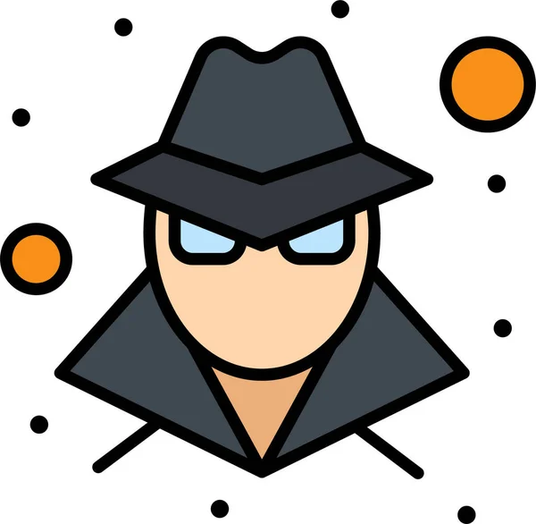 Иконка Анонимного Хакера Категории Компьютерной Безопасности — стоковый вектор