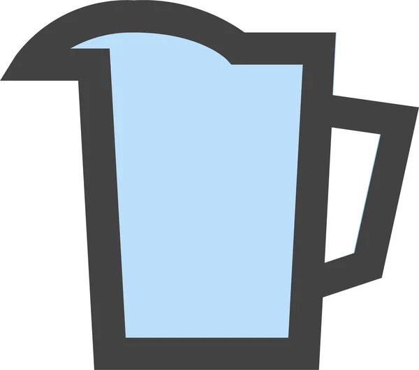 Getränke Cup Drink Ikone Filedoutline Stil — Stockvektor