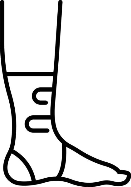 Bandage Foot Gauze Icon — Stock Vector