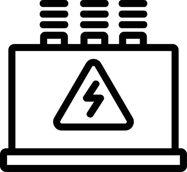 Électricité Électrique Icône Foudre Dans Catégorie Écologieenvironnementalisme — Image vectorielle