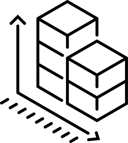 Grafico Dinamica Icona Grafico — Vettoriale Stock