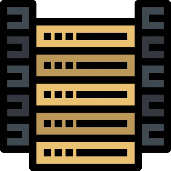 Значок Інформаційних Серверів Даних Категорії Spacealiens — стоковий вектор