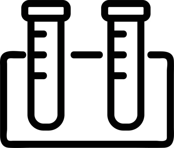 Icono Contorno Química Química Estilo Contorno — Vector de stock