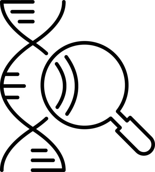 Dna Gengenetica Icoon — Stockvector