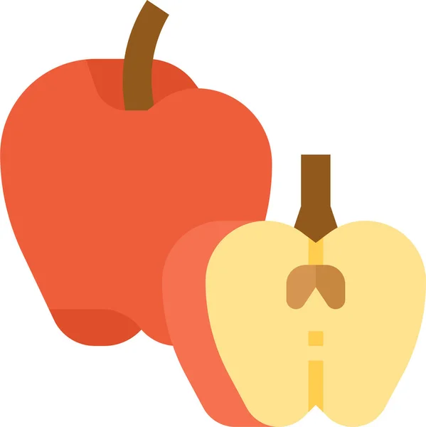 Apple Fruit Healthy Icon Fooddrinks Category — Stock Vector