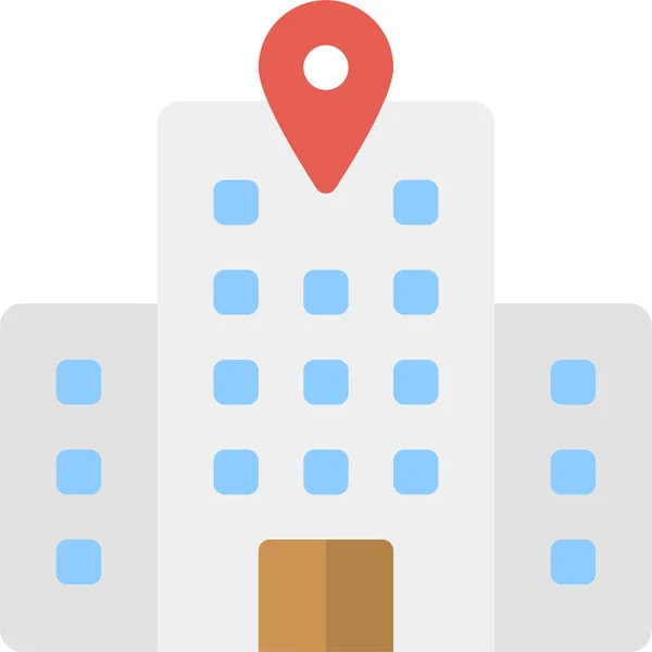 Business Gps Hotel Icon Tourismhotelshospitality Category — Stockový vektor