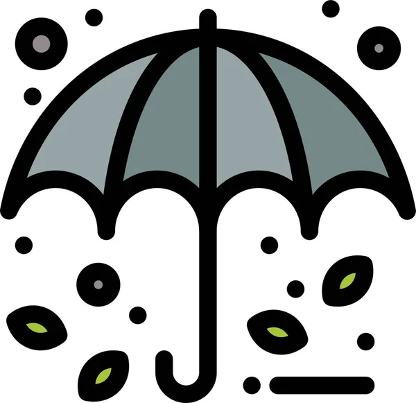 Φθινόπωρο Προστασία Εικονίδιο Βροχής — Διανυσματικό Αρχείο