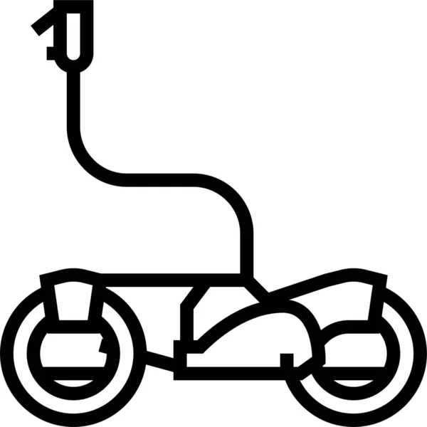 Personal Bike Motorized Icon — Stock Vector