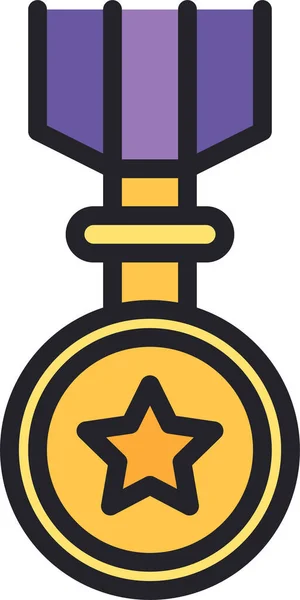 Знак Медали Достижения — стоковый вектор