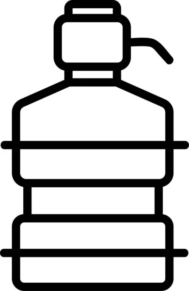 艺术瓶子轮廓图标 — 图库矢量图片