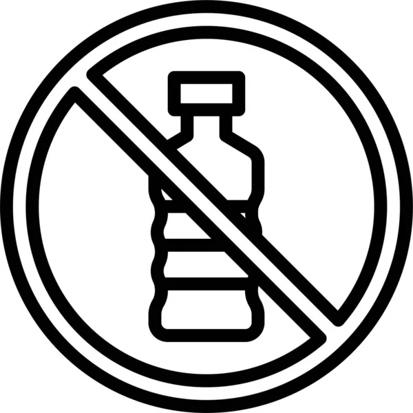 Значка Экологии Бутылки — стоковый вектор