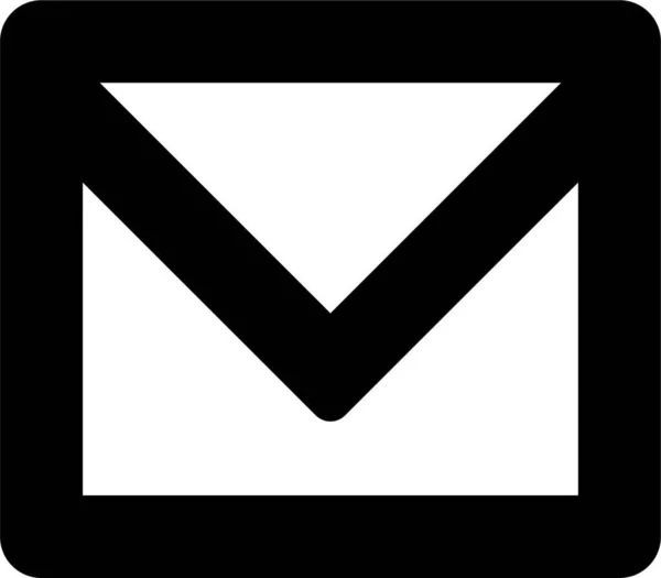 Mail Contour Icône Mixte Dans Style Contour — Image vectorielle