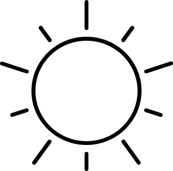 Sonnenwetter Ikone — Stockvektor