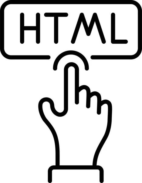 Chating Hand Html Pictogram — Stockvector