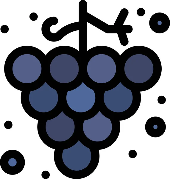 Икона Пищевого Винограда Категории Пищевых Напитков — стоковый вектор
