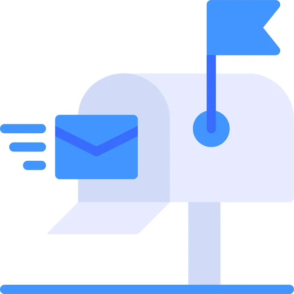Mail Box Post Icon — Stock Vector