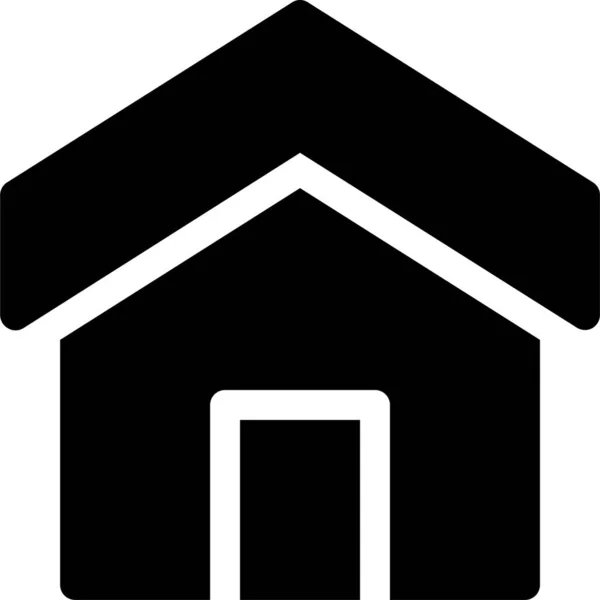 Home House Interface Icon Solid Style — Image vectorielle