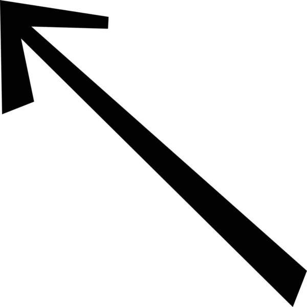 Pfeilrichtung Linkes Symbol Handgezeichneten Stil — Stockvektor
