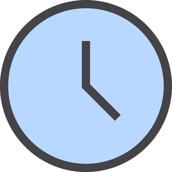 Horloge Icône Web Illustration Simple — Image vectorielle