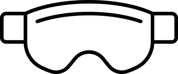 Eye Glasses Goggles Icon — Stock Vector