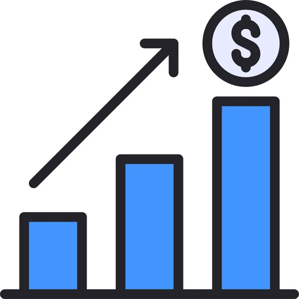 Ícone Gráfico Negócios Analytics —  Vetores de Stock