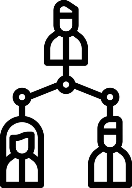 Verbindungsgruppe Link Symbol Umrissstil — Stockvektor