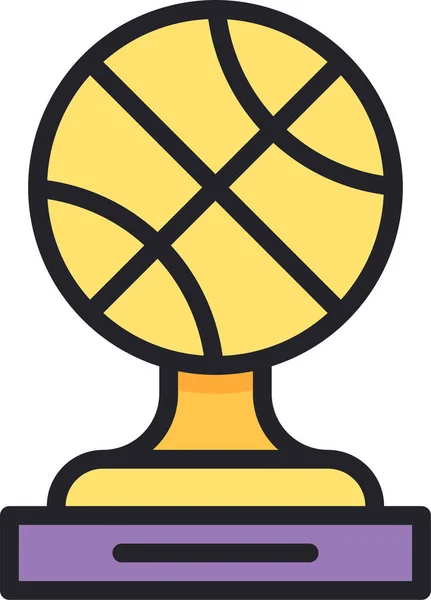 Premio Bola Baloncesto Icono — Vector de stock