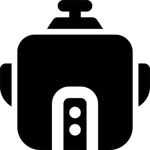 Cooker Cooking Device Icon Solid Style — Stockový vektor