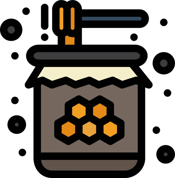 Bee Food Honey Icon — Stock Vector