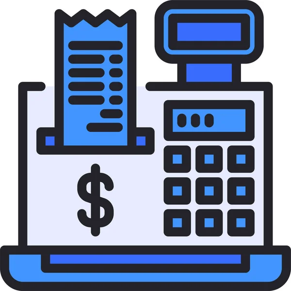 Cash Register Commerce Icon — Stock Vector