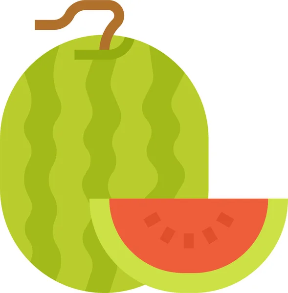 Fruta Icono Vegetariano Saludable Categoría Bebidas Alimenticias — Vector de stock