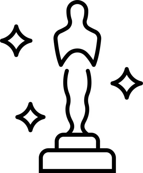Statue Award Cinema Icon — Stock Vector