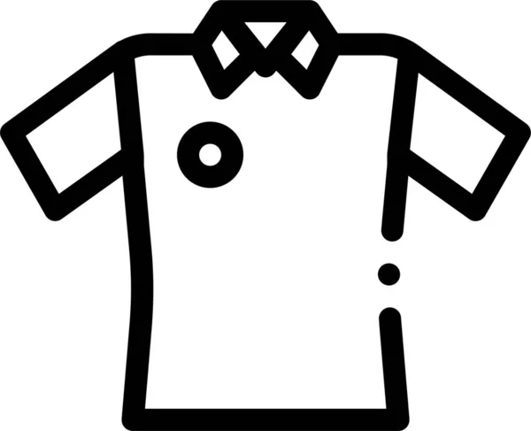 Cricket Game Tshirt Icon Outline Style — Διανυσματικό Αρχείο
