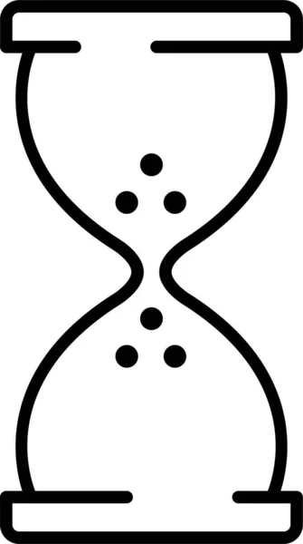 Uhr Sanduhr Zeitsymbol — Stockvektor