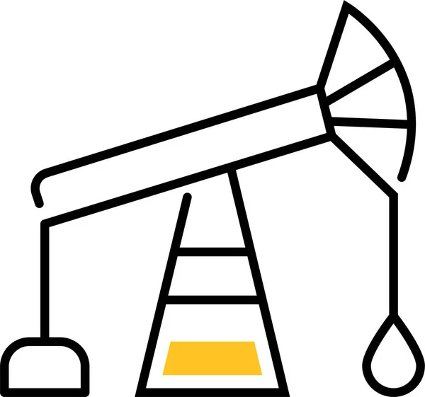 Ícone Recurso Plataforma Óleo —  Vetores de Stock