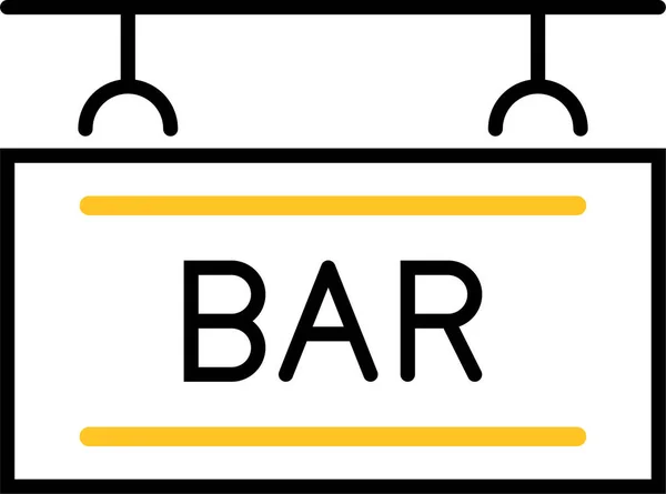 Bar Icono Del Club Entretenimiento — Vector de stock