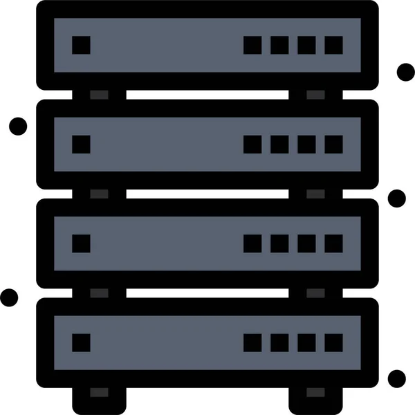Значок Хранения Данных Сервера — стоковый вектор