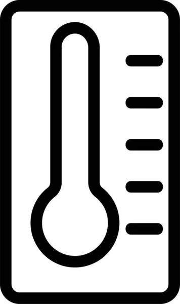 Konturmessung Temperatur Symbol — Stockvektor