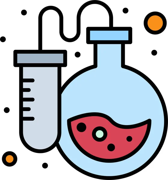 フラスク研究室オンラインアイコン教育学習カテゴリ — ストックベクタ