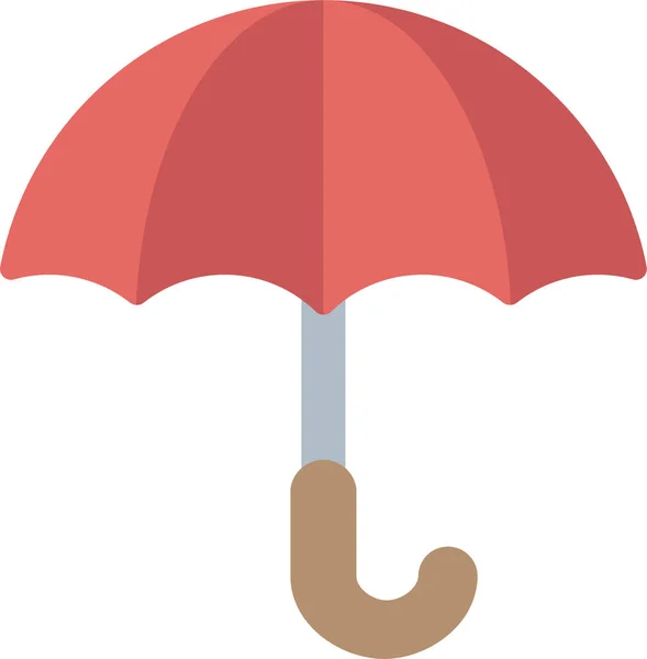 Ubezpieczenie Parasol Ikona Ochrony Stylu Płaskim — Wektor stockowy