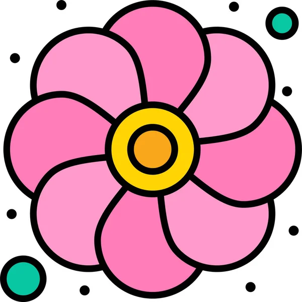 Иконка Цветок Марди Категории Eventsandentertainment — стоковый вектор